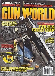 GUN WORLD MAGAZINE Colt Gold Cup .45 T/C dimension rifle Realistic