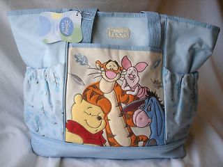 Baby Boys Blue Large Disney Winnie The Pooh Diaper Bag Tigger Piglet