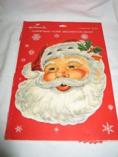 Vintage Hallmark Diecut Christmas Home Decoration Book 1950s T25