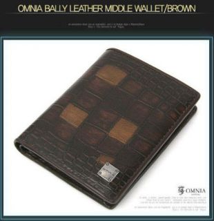 Bally Middle Wallet Genuine Leather for Man Brown G0488