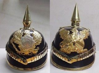 Pickelhaube Helmet Set Of 2  Baden Line Dragoon & FR Eagle Helmet