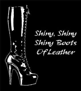 Shiny Boots Of Leather T Shirt Velvet Underground Kinky