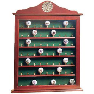 Golf Gifts & Gallery 63 Ball Mahogany Cabinet with Door
