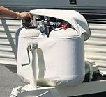 ADCO 2112 white RV PROPANE GAS TANK COVER +zipper DOUBLE 20 5.0 Gallon