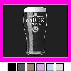 Womens GUINNESS MICK BASTARD Irish Beer T Shirt S 3XL