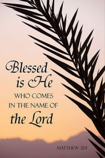 Blessed Is He.Palm Sunday Church Banner