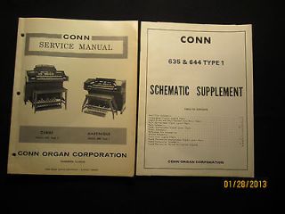 CONN Organ Caribe 635 Martinique 644 Type 1 Service Manual Schematic
