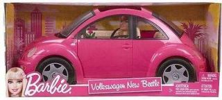 NEW Barbie Volkswagen Beetle & Doll Set by Mattel Volkswagon Pink Car