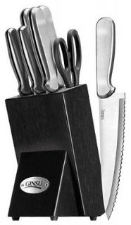 Ginsu 4875 8 Piece Stainless Steel Knife Set with Block