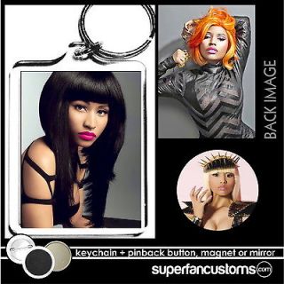 Nicki Minaj KEYCHAIN + BUTTON or MAGNET pin badge key ring #1056