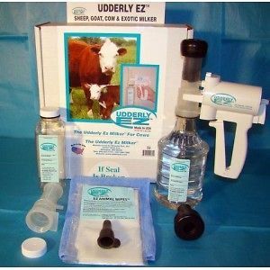Udderly EZ Cattle Cow Calf Colostrum Milker Kit NWT