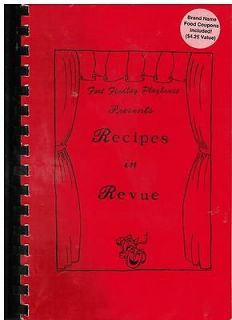 FORT FINDLAY OH 1991 VINTAGE *PLAYHOUSE COOK BOOK *RECIPES IN REVUE
