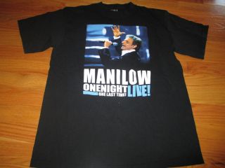 2004 BARRY MANILOW ONE LAST TIME Concert Tour (MED) T Shirt