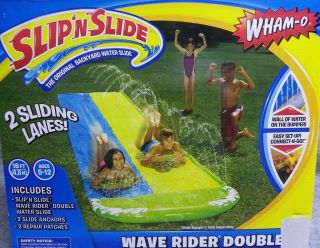 NEW WHAM O Slip N Slip Slide Wave Rider Double Water Toy 16 Feet