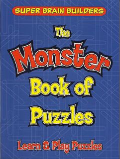 THE MONSTER BOOK OF PUZZLES Activities NEW Brain Teasers LEARNING