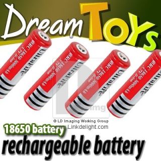 UltraFire BRC 3.7V 3000mAh Rechargeable 18650 Li ion Batteries x 4