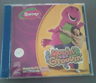 Barney Used VCD Moving & Groovin  100% Real 99% New 13 Songs