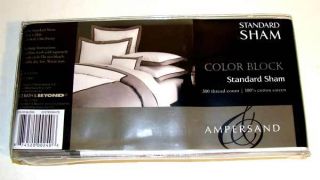 Standard Sham Bed Bath & Beyond Gray Color Block $49.99