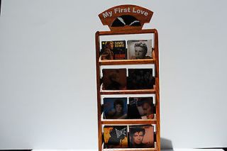 David Bowie RECORDS Collection Antique Style MINIATURE WOODEN SHELF
