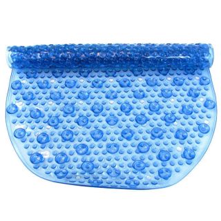 Blue Aqua Gel Bubbled Bath Mat Shower Tub