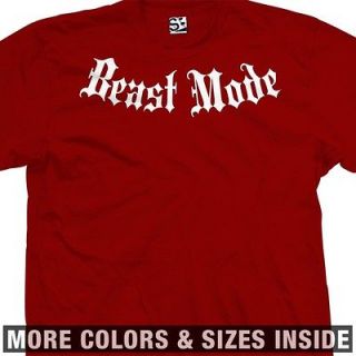 Beast Mode Addiction T Shirt   Sports Workout MMA Boxing   All Sizes