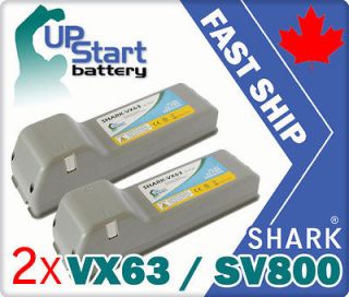 2X Battery for SHARK 2 in 1 Cordless Stick VAC VACUUM XBT800 VX63