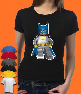 LEGO BAT GIRL CLASSIC FUNNY WOMENS T SHIRT ALL SIZES COLOURS AVAILABLE