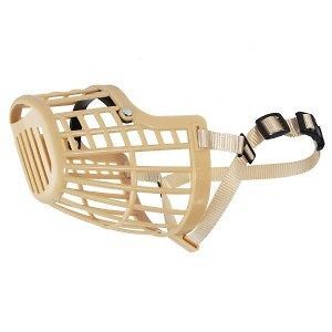 Guardian Gear Plastic Basket Dog Muzzle 5.25 SM Beige