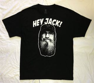 HEY JACK! Uncle Si T Shirt DUCK DYNASTY Show Commander Call Hunting