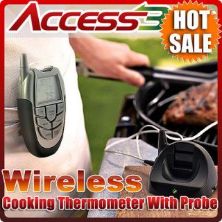 Wireless BBQ Thermometer Remote Digital Barbecue Grill Grilling