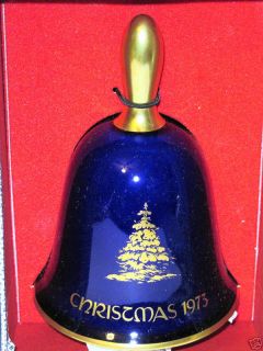 NIB CHRISTMAS 1973 BELL LINDNER KUEPS BAVARIA BLUE GOLD