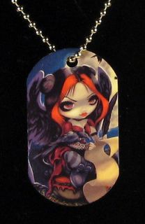 Jasmine Becket Griffit h Dogtag Necklace Poe Midnight Dreary & Perched