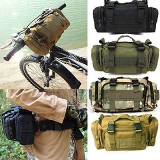 Swat Molle Tactical Utility Waist Hand Shoulder Bag Pouch Camping 800D