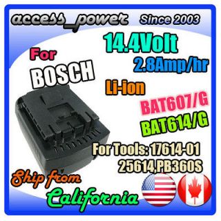 8Ah battery BAT614/BAT607 for Bosch PB360S PB360S R Power Box