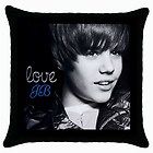 Love Cute Young Justin Bieber Collectible Rare Photo Throw Pillow Case