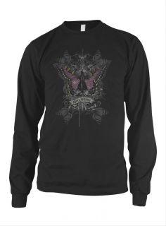 Spero Meliora Hope is Everything Pink Tribal Butterfly Tattoo Hoodie