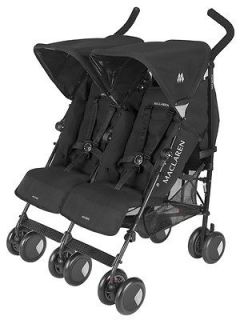 Maclaren Twin Techno Black 2012 Stroller Brand New in Original Box