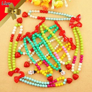 Red Bow Cartoon Bell Beeds PET DOG CAT Jewelry Necklace 20,25,30,35CM