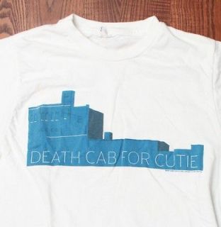 Death Cab For Cutie American Rock & Roll Logos White Small Damaged T