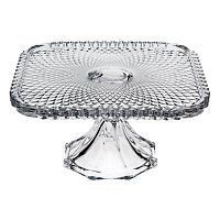 Godinger Belmont Heirloom Glass 12 Square Cake Plate Stand 4 Colors