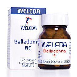 WELEDA BELLADONNA 6C 125 TABLETS HOMEOPATHIC MEDICINE