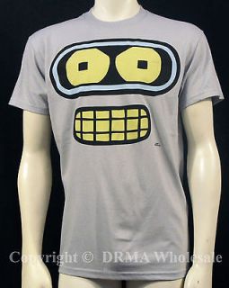 Authentic FUTURAMA Bender Robot Face Portrait T Shirt S M L XL XXL