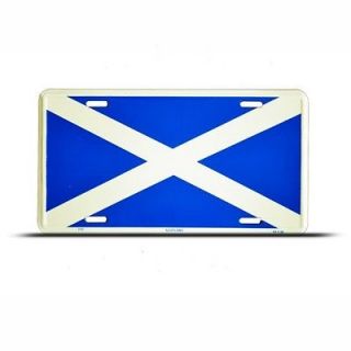 SCOTLAND SCOTTISH FLAG METAL LICENSE PLATE WALL SIGN