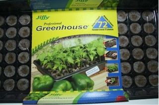 Seed Starting Jiffy 72 Professional Peat Pellet w/ Greenhouse #5272