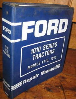 FORD 1110 1210 COMPACT TRACTORS REPAIR MANUAL w/BINDER