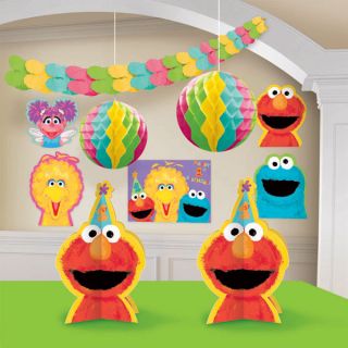 Sesame Street ROOM DECORATING KIT ~ First 1st Birthday Party Supplies