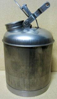 EAGLE 1325 Safety Can, 5 Gallon, Stainless Steel G2