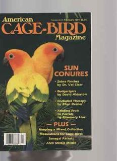 American Cage Bird Magazine Vol. 63 No. 2 February 1991, Sun Conures