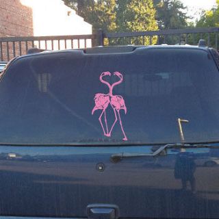 Pink Flamingo Heart VINYL DECAL,Yard,bir d,spinner,Lawn ,Ornament,Car