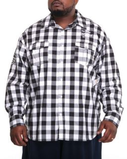 Ecko Big and Tall Boss Long Sleeve Shirt Black clothing mens hip hop